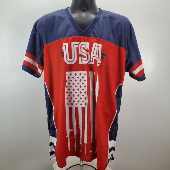 Greater Half USA 2nd Amendment Jersey Large - Picture 3 of 10